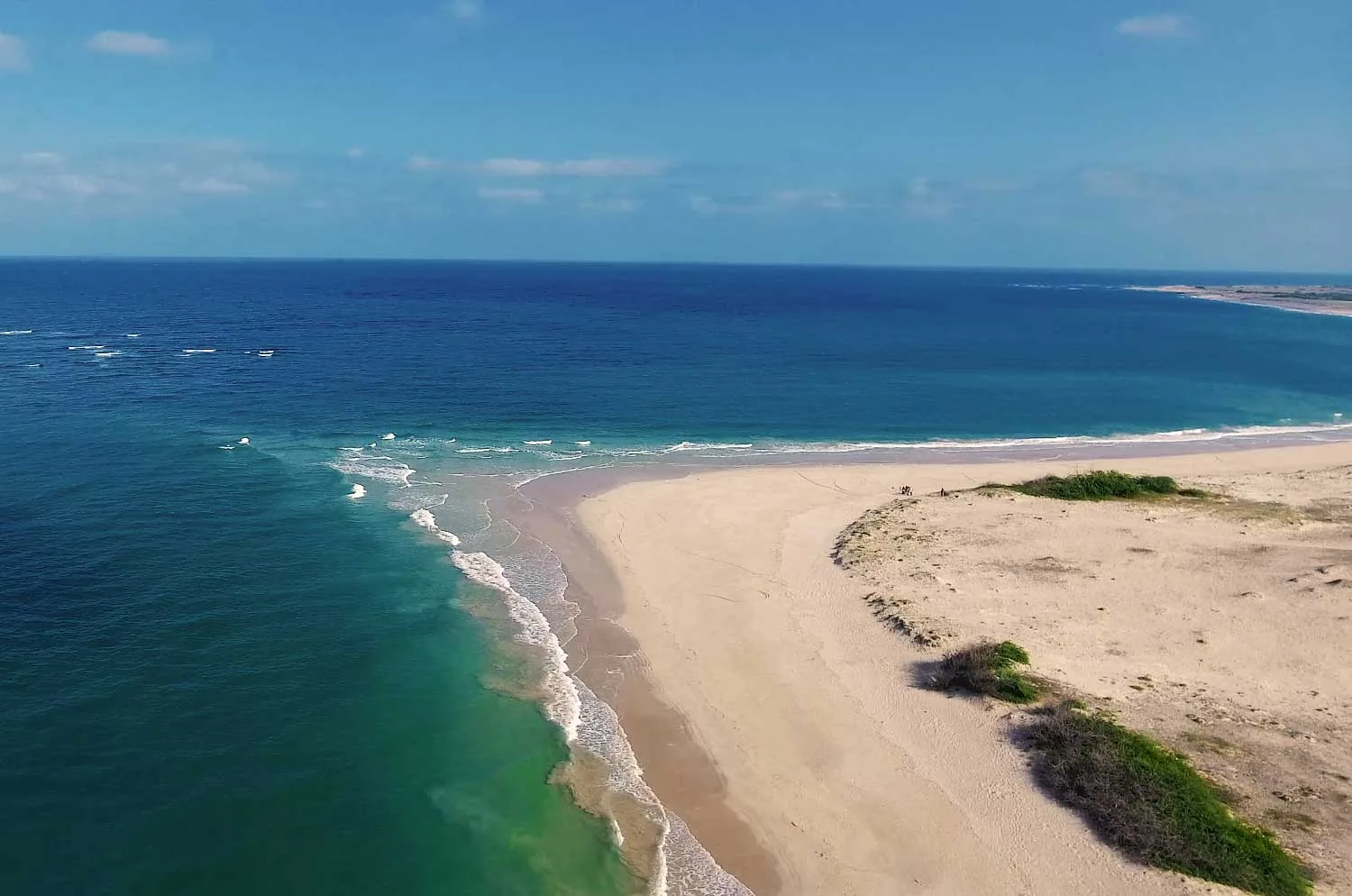 Coastal aerial view near Somnath, Gujarat